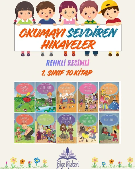 1. Sınıf Okumayı Sevdiren Renkli Resimli Hikayeler 9 - 10 Kitap ürün görseli 1