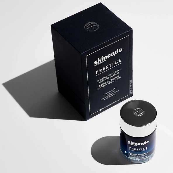 Skincode Prestige Supreme Perfection Cashmere Cream 50 ml – Cilt Sıkılaştırıcı, Yoğun Nemlendirici ve Yaşlanma Karşıtı Kaşmir Dokulu Yüz Kremi - Resim 3
