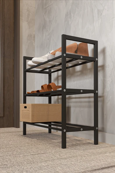 Retodesign RETODESİGN 3 KATLI EKOL METAL AYAKKABILIK 1893 - Resim 3