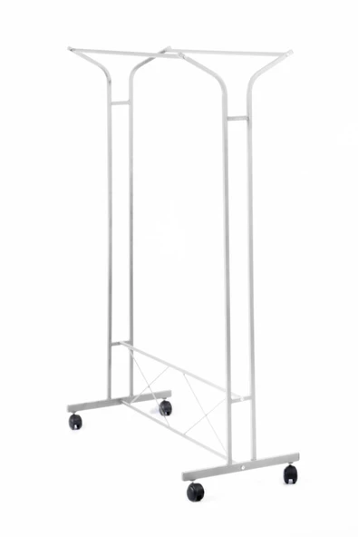 Retodesign Retohome V Konfeksiyon Ayaklı Tekerlekli Askı Beyaz - Resim 2