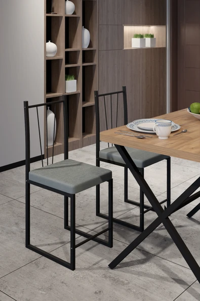 Retodesign X masa 4 Kişilik Yemek Masası Takımı - Resim 2