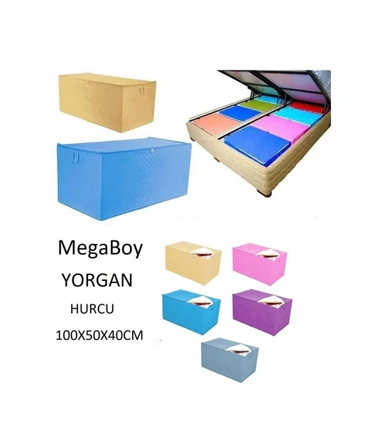 10 Adet Mega Yorgan Hurcu 100x50x40cm Büyük Boy Hurç Eşya Taşıma : Tek Ebat - Çok Renkli ürün görseli