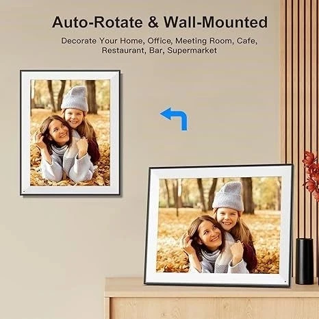 Nethgrow Büyük Dijital Resim Çerçevesi 17 Inc Wifi 32GB 1280x960 IPS Ekran - Resim 4