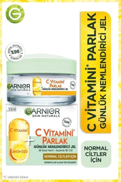 Garnier C Vitamini Parlak Günlük Nemlendirici Jel 50 ml ürün görseli