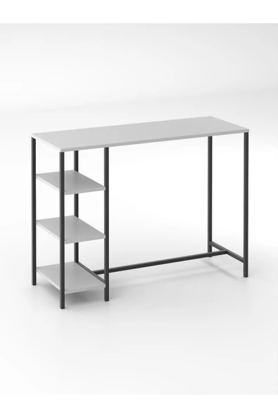 Retodesign BEYAZ RAFLI BAR MASASI 120/45 2058B ürün görseli 1