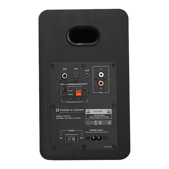 Thonet & Vander Vertrag Gen 2 Bluetooth 5.0 RCA 80W Siyah 2.0 RMS Hoparlör HK096-03450 - Resim 5