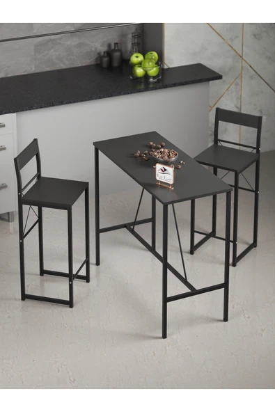 Retodesign RETODESİGN SİYAH GOOD BAR MASA TAKIMI ürün görseli