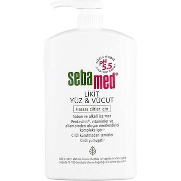 Sebamed Liquid Face & Body Wash 1000 ml Likit Yüz ve Vücut Temizleme Jeli - Diş Beyazlatıcı Köpük Hediye ürün görseli