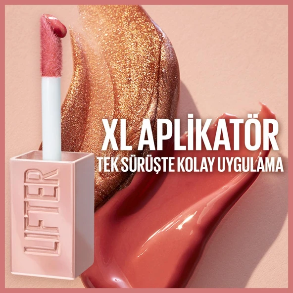 Maybelline New York Lifter Gloss Nemlendirici Dudak Parlatıcısı - 009 Topaz - Resim 2