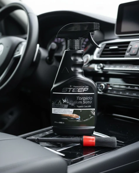 STEEP Ultimate Torpido Bakım Sütü ve Temizleyici Parlatıcı 500 Ml Premium Detay Fırça - Resim 2