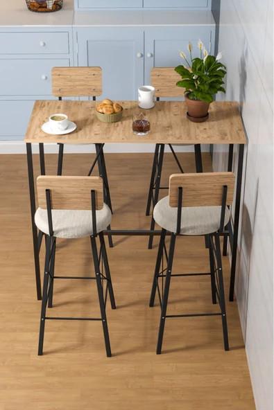 Retodesign İMAJ ÇAM 60/120 BAR MASALI TAKIM 4651A - Resim 3