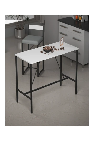 Retodesign BEYAZ 100/45 CM. BAR MASASI, YEMEK MASASI ürün görseli