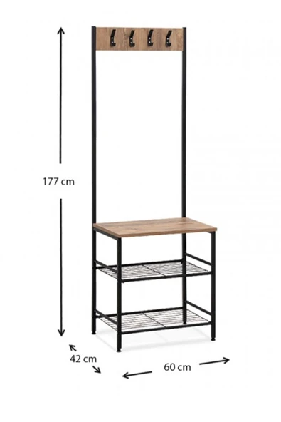 Retodesign Retohome Portmanto Ayakkabılık Askılık - Resim 2