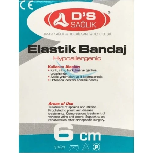 Damla Sağlık Ten Rengi Tıbbi Elastik Bandaj 6cm ürün görseli