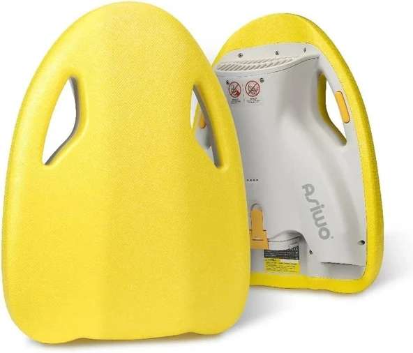 Asiwo Yüzme Eğitim Kickboard, Elektrikli, 3 Hızlı, Yüzme Havuz Tahtası - Sarı - Resim 2