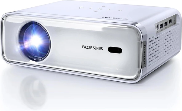 Aurzen Eazze D1 Akıllı Projektör WiFi ve Bluetooth - Yerel 1080P Film - Gümüş ürün görseli 1