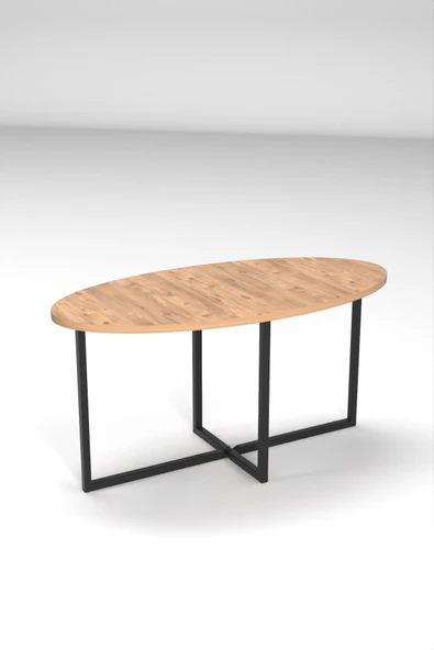 Retodesign Oval 90/45 Ebatlarında Orta Sehpa 2880 - Resim 2