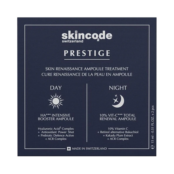 Skincode Prestige Cilt Yenileyici Ampul Bakım Kürü 15 ml ürün görseli