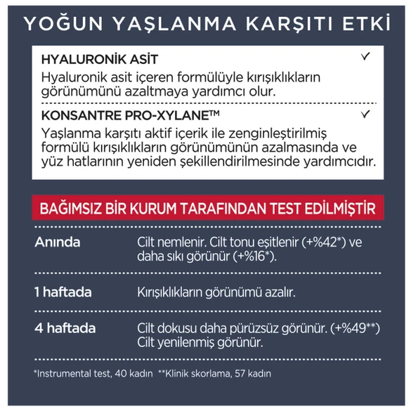 L'Oréal Paris Revitalift Lazer X3 Yoğun Yaşlanma Karşıtı Gece Bakım Kremi - Resim 4