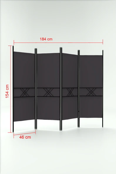 Retodesign RETODESİGN 4 KANATLI PARAVAN 1444 - Resim 2