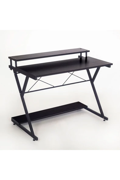 RETODİZAYN Siyah Gzming Masa Bilgisayar Masası 5107 - Resim 3