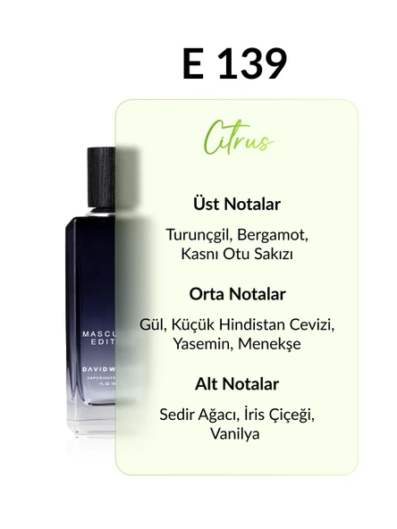 David Walker E139 Karper 100 ml Erkek Parfüm | Citrus - Resim 2