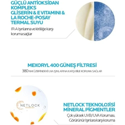 La Roche-Posay Anthelios Uvmune 400 50+ Faktör Güneş Koruyucu Yüz Kremi 50ML (3 Adet) - Resim 5