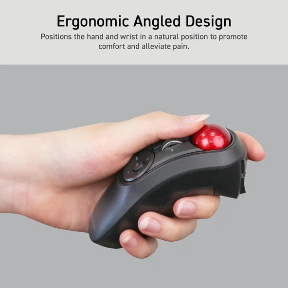 ELECOM Relacon Elde Taşınabilir Trackball İşaretçisi, Ergonomik Başparmak Mouse - Resim 2