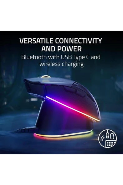 Razer Cobra Pro RZ01-04660200-R3G1 Beyaz RGB Optik Kablolu/Kablosuz Oyuncu Mouse Teşhir - Resim 7