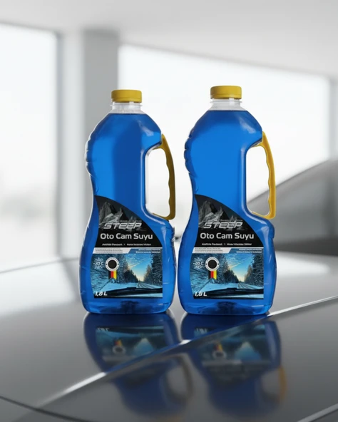 STEEP Oto Cam Suyu -20 Derece Antifriz İçerikli 1.8 Lt 2 Adet - Resim 2