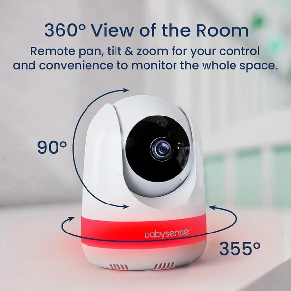 Babysense 5.5 Inc 1080p Full HD Bölünmüş Ekranlı Bebek Monitörü - Resim 4