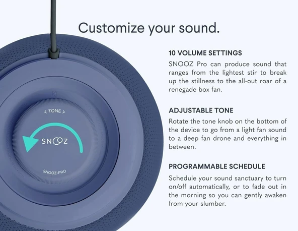 Snooz Pro - Akıllı Beyaz Gürültü Makinesi ve Seyahat Çantası - Mor - Resim 4