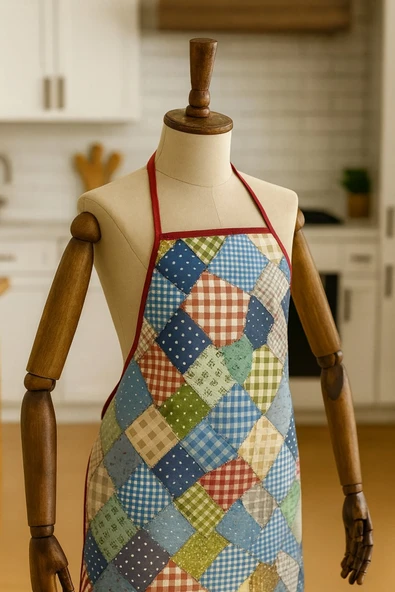 Dijital Baskılı Su Sıvı Geçirmez Leke Tutmaz Mutfak Önlüğü - Resim 2