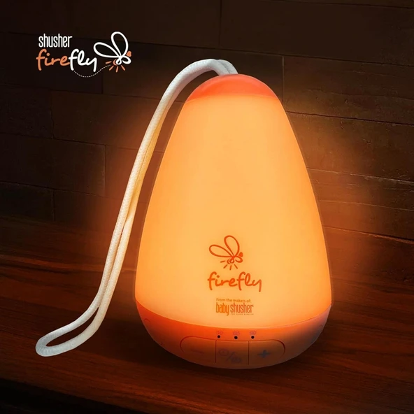 Baby Shusher FireFly - Bebekler için Taşınabilir Ses Makinesi, Gece Lambası - Resim 4