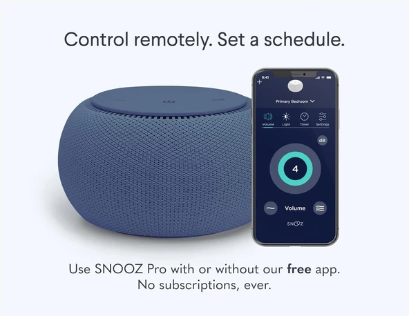 Snooz Pro - Akıllı Beyaz Gürültü Makinesi ve Seyahat Çantası - Mor - Resim 3
