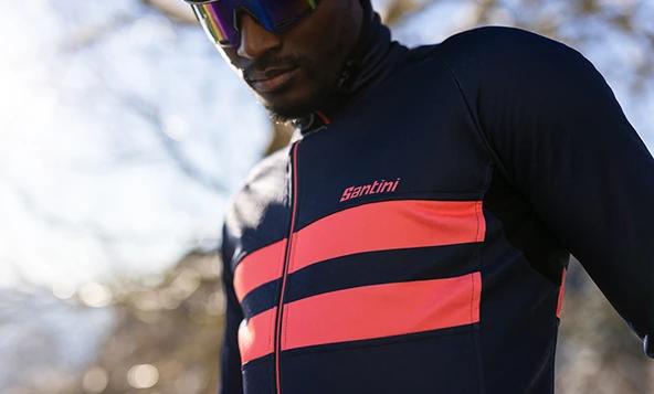 Santini COLORE HALO Erkek Çok Büyük Beden Kışlık Bisiklet Ceketi 3W50775COLORHALO - Resim 8