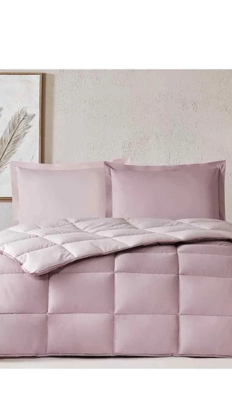 Özdilek %100 Pamuk (Çarşafı Lastikli) Çift Kişilik Yatak Seti-Colourist Rose Pudra - Resim 2