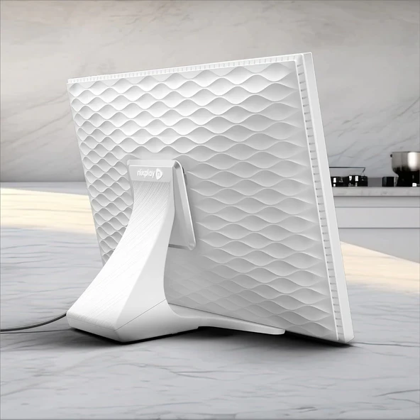 Nixplay 10.1 Inc Dijital Dokunmatik Ekran Resim Çerçevesi - Beyaz - Resim 3