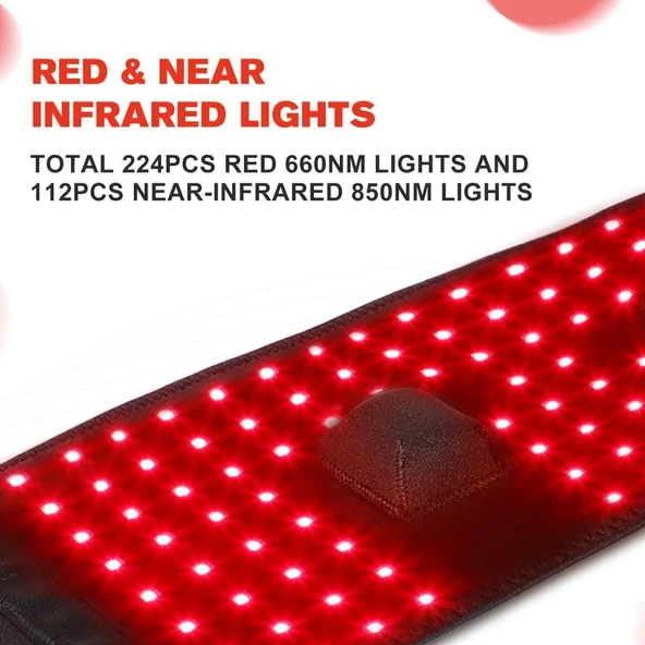 DGYAO Vücut için Kablosuz Kırmızı Işık Terapi Kemeri, 10000mAh Pil - Resim 2