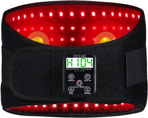 DGYAO Vücut için Kablosuz Kırmızı Işık Terapi Kemeri, 10000mAh Pil ürün görseli
