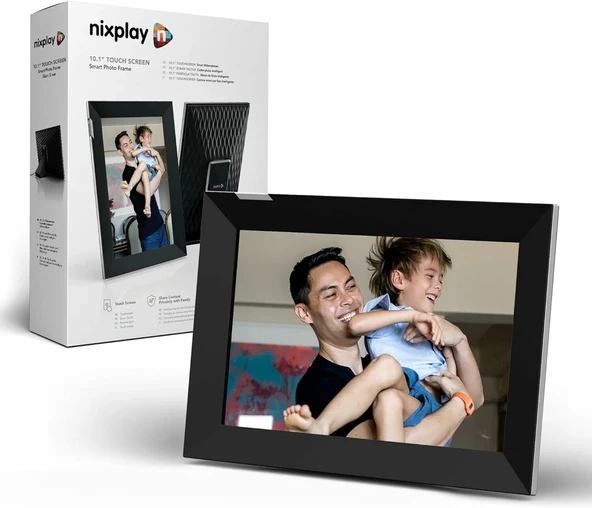 Nixplay 10.1 Inc WiFi Özellikli Dijital Dokunmatik Ekran Resim Çerçevesi - Siyah ürün görseli 1