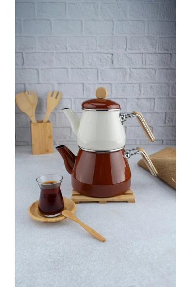 Bambum Lumino Bambu Kulplu Çaydanlık Takımı Kahve ürün görseli