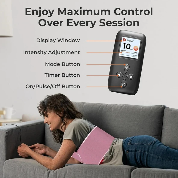 Lifepro Kızılötesi Kırmızı Işık Terapi Kemeri - Kas Rahatlama - Pembe - Resim 3