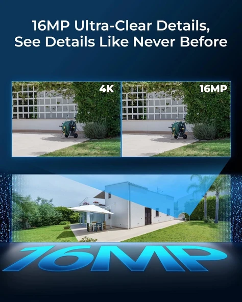 Reolink Duo 3 PoE 16MP UHD Çift Lensli PoE Güvenlik Kamerası - Resim 2