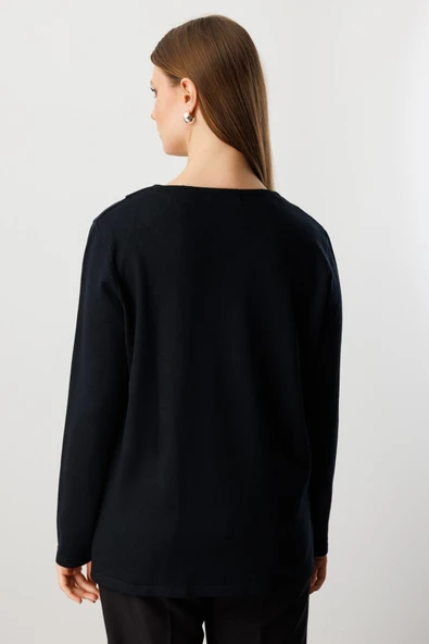 On Kadın Kazak 26KON65395 - Resim 12