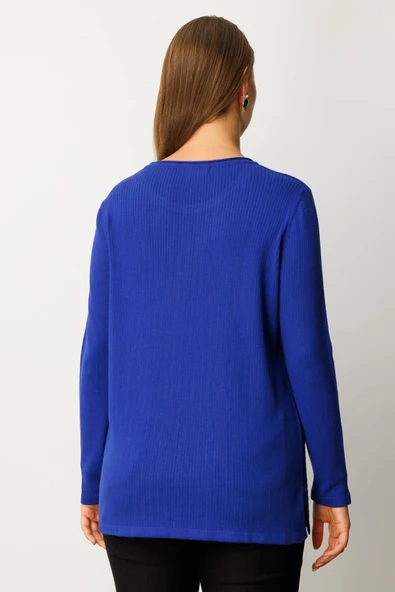 On Cebi Taşlı Triko Kazak 26KON65354 - Resim 11