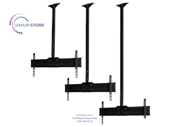 Sunny Sn43dal540-0276 Smart 43 inç Lcd Led TV Teleskopik Tavan Askı Aparatı - Resim 2