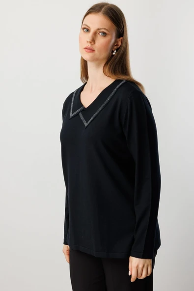 On Kadın Kazak 26KON65395 - Resim 10