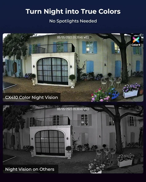 Reolink CX410 F1.0 Diyafram Açıklığına Sahip 2K PoE Güvenlik Kamerası Dış Mekan - Resim 2