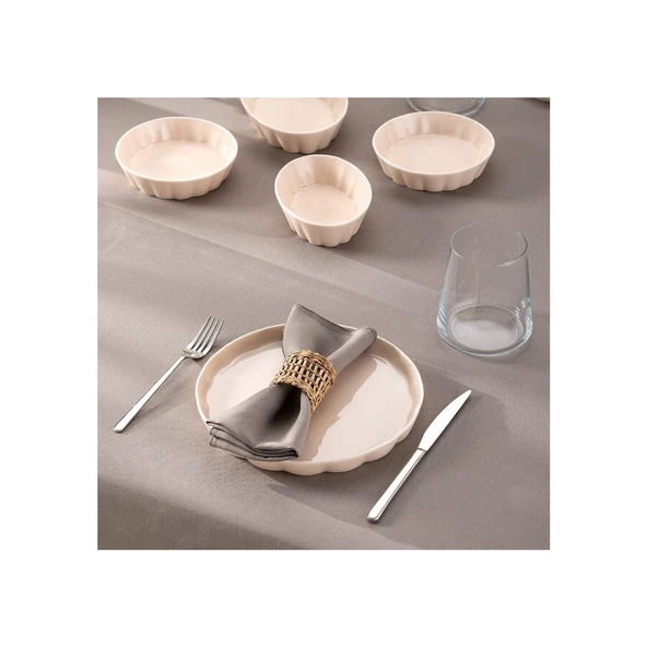 Emsan Cozy 14 Parça 6 Kişilik Kahvaltı Takımı Pembe - Resim 4